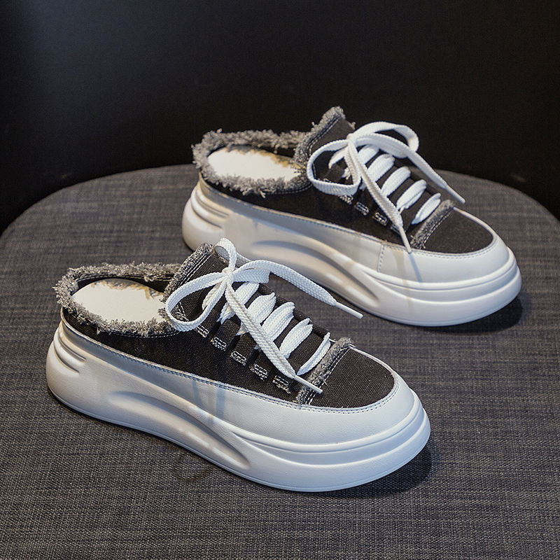 Women's Thick Sole Canvas Slippers