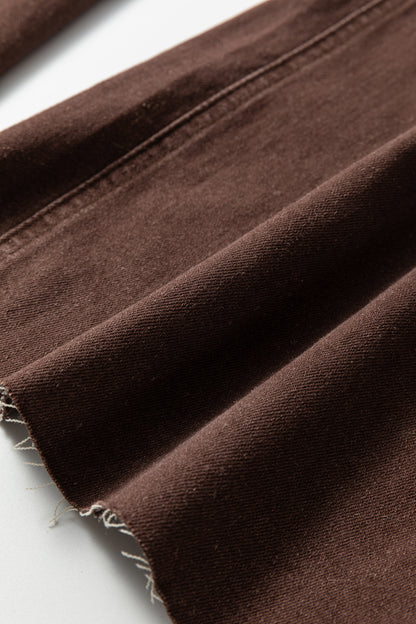 Dusk Blue Retro Washed Patch Pocket Loose Jeans