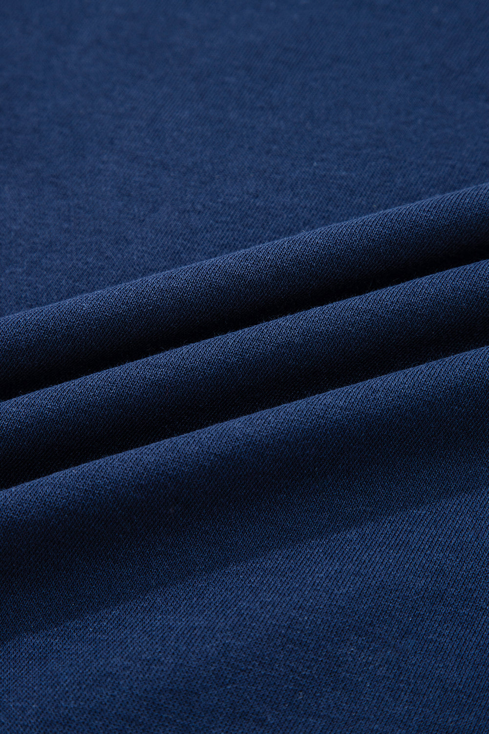 Navy Blue Varsity Striped Detail Drop Shoulder Oversized Sweatshirt