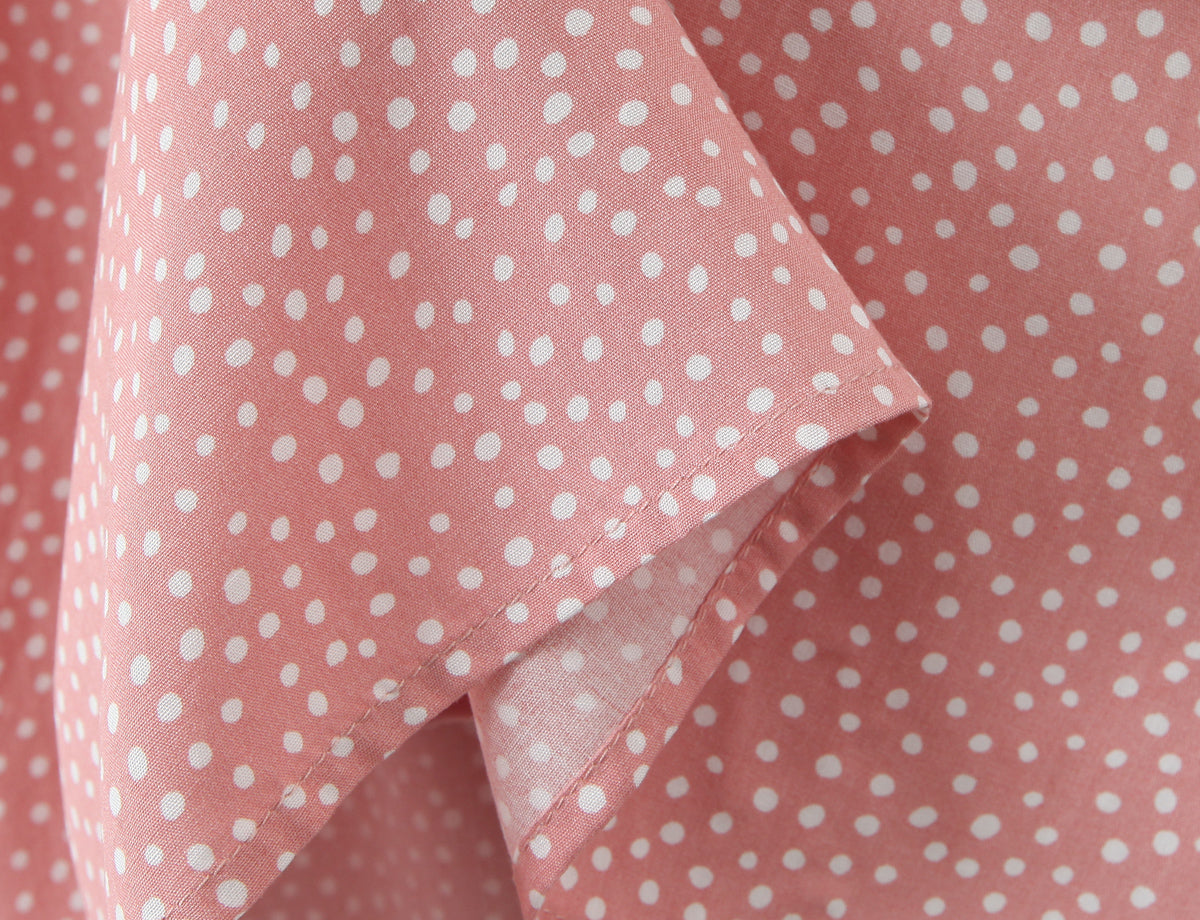 Women Clothing Spring Lace Polka Dot Short Sleeve Dress