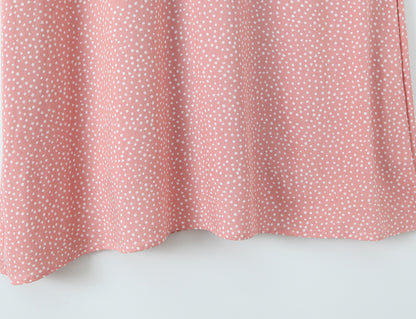 Women Clothing Spring Lace Polka Dot Short Sleeve Dress