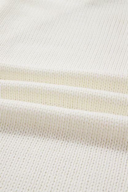 White Pumpkin Print Open Front Drop Shoulder Midi Cardigan