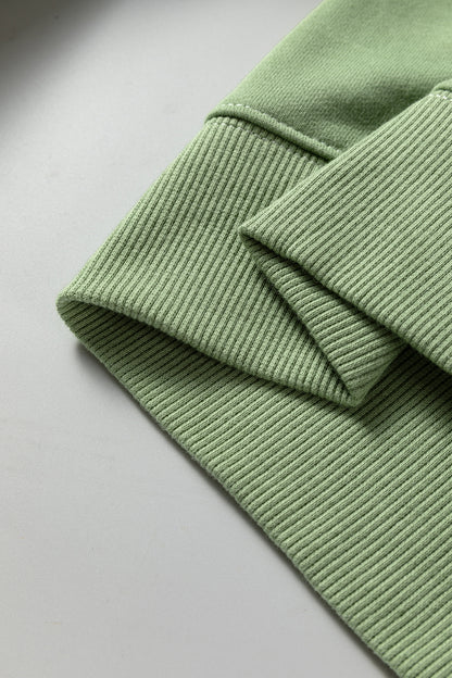 Color black Colorblock Henley High Low Oversize Sweatshirt