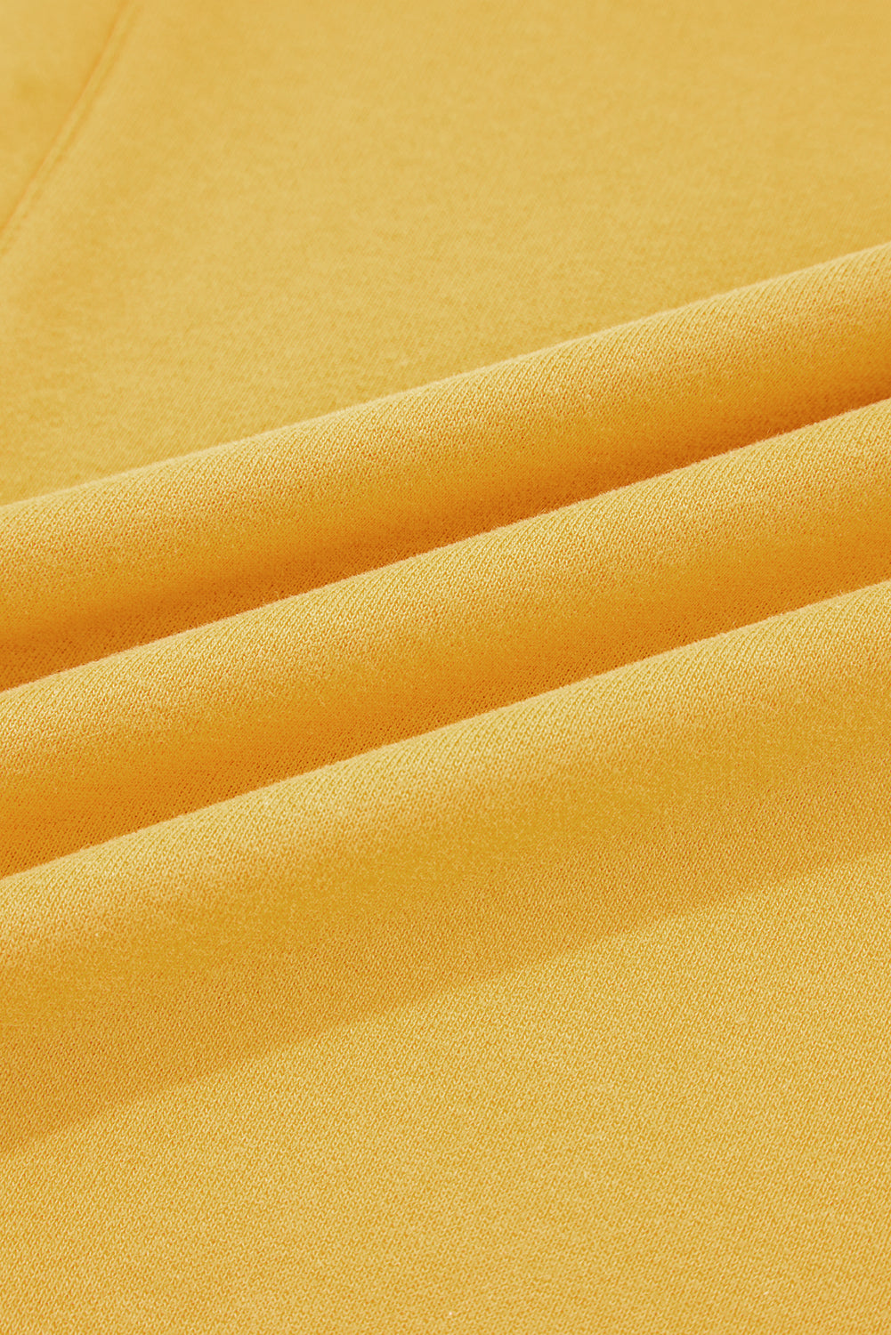 Citrus Pleated Balloon Sleeve Pullover Solid Sweatshirt