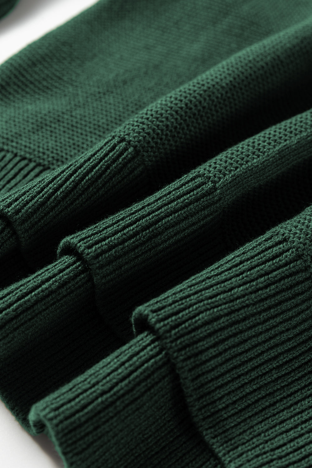 Red Dahlia Solid Color Front Seam Drop Shoulder Loose Sweater