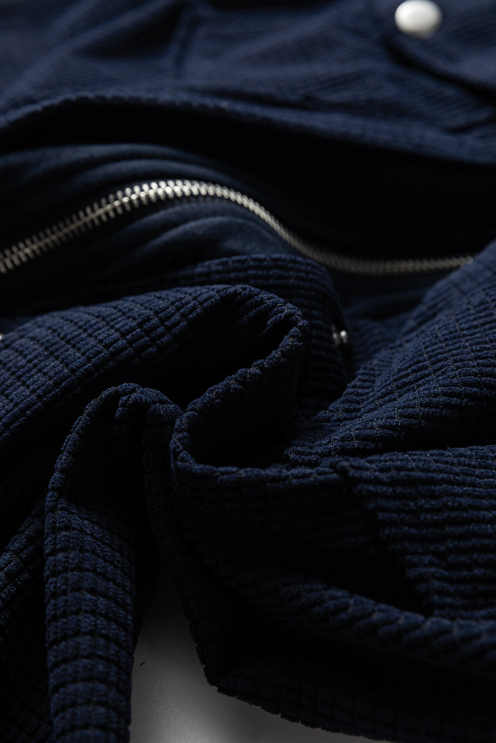 Sail Blue 2 in 1 Thermal Knit Textured Hooded Jacket