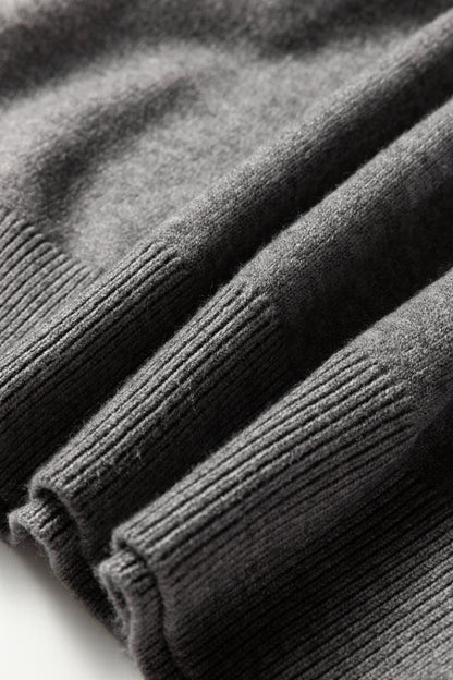 Sleet Lace Trim Patchwork Buttoned Cuffs Loose Sweater