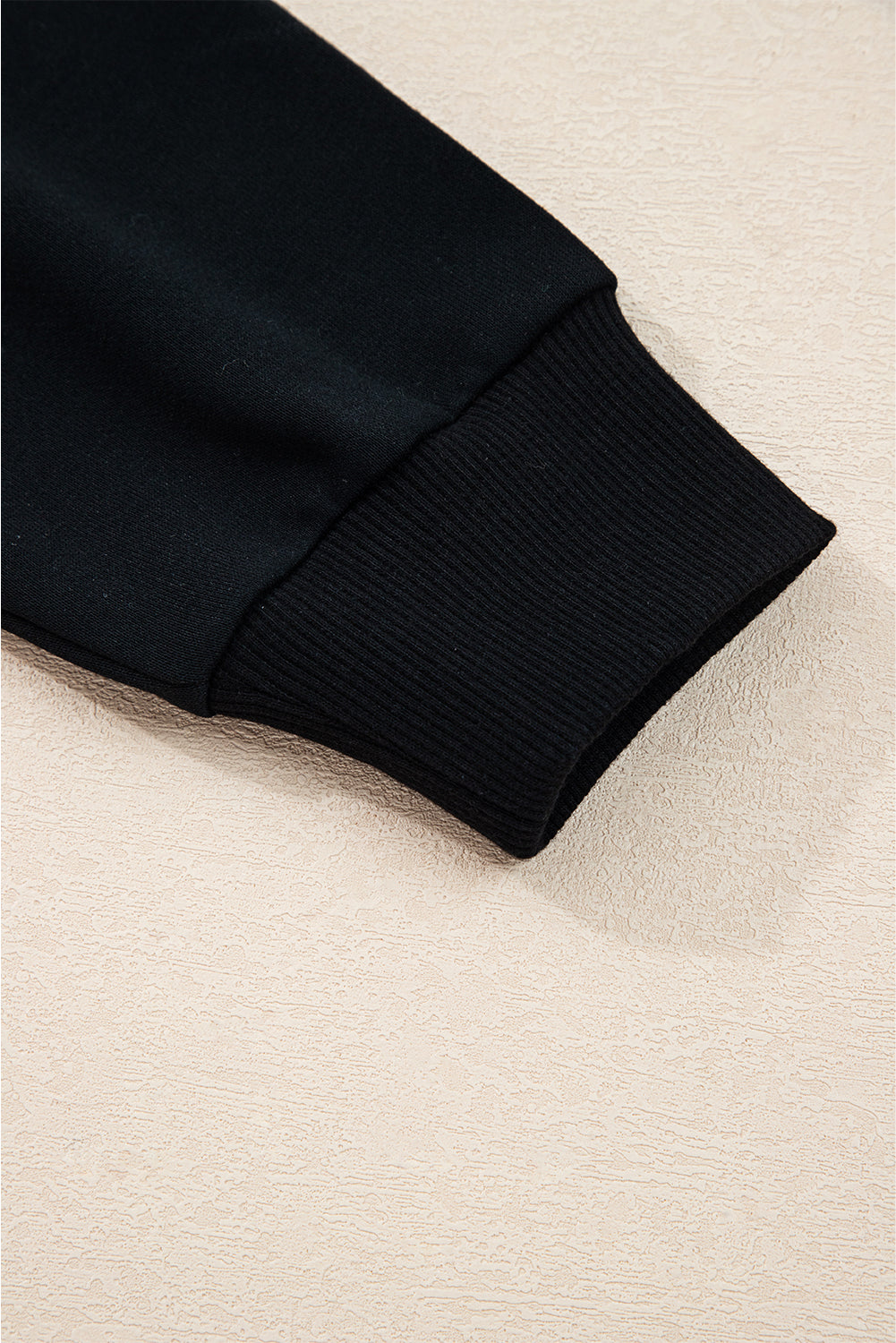 Navy Blue Varsity Striped Detail Drop Shoulder Oversized Sweatshirt