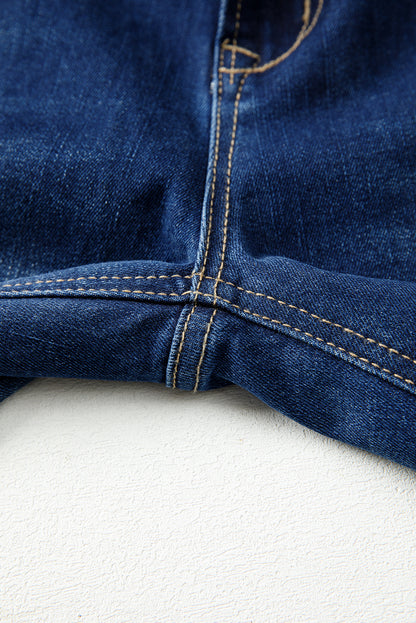 Sail Blue Western Stitch Patched Pocket Bootcut Jeans