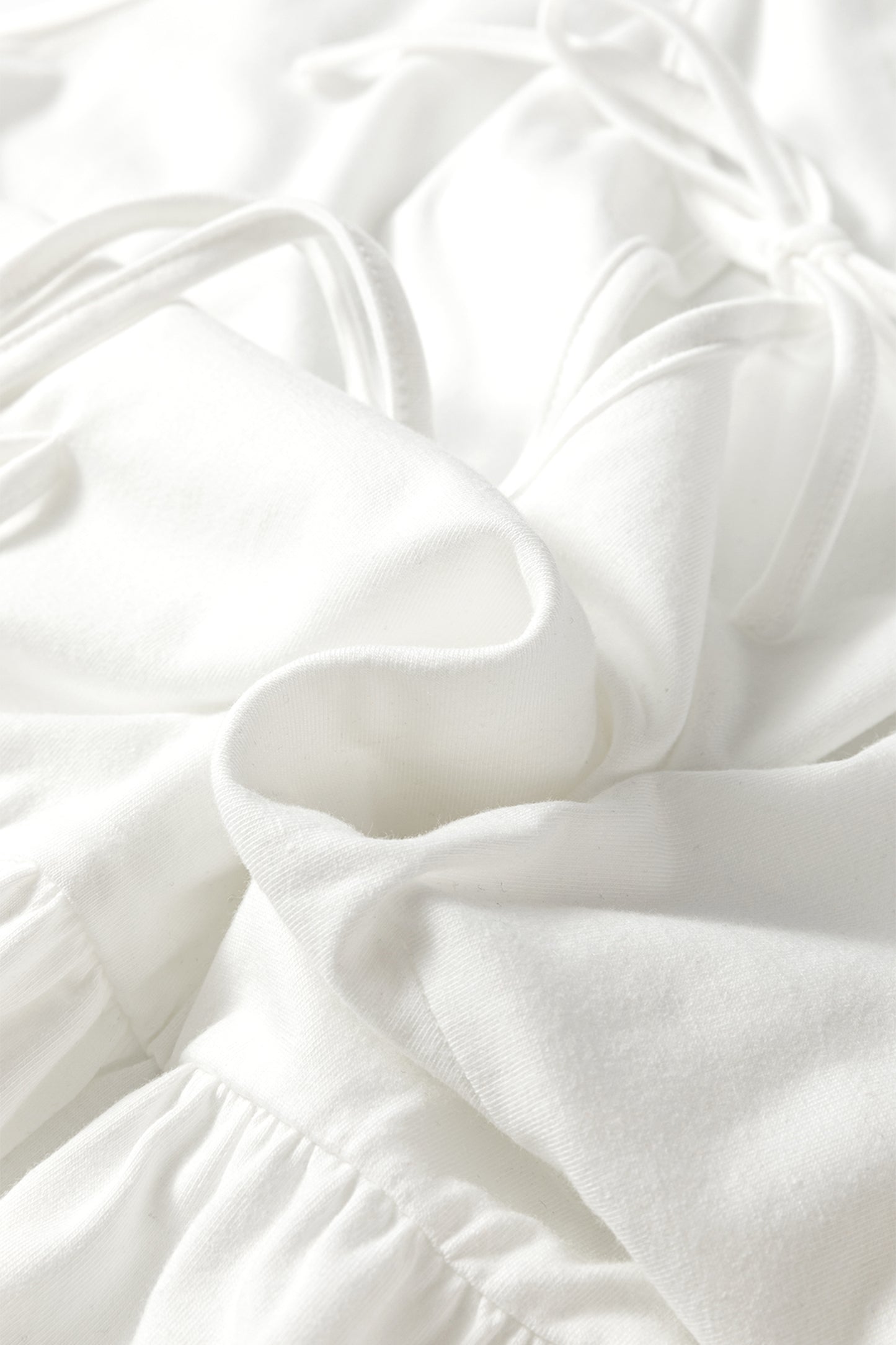 Beau Blue Plus Size Solid Color Bow Tie Peplum Tank Top