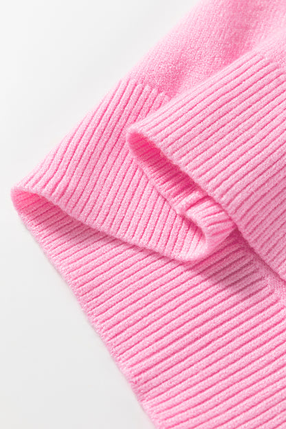 Racing Red MERRY Letter Pattern Christmas Raglan Sleeve Sweater