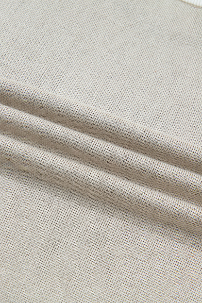 Parchment Horse Shoe Print Color Block Trim Round Neck Sleeveless Sweater