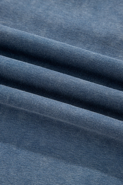 Red Dahlia Lace Patchwork Detail Notched Neck Mineral Wash Baggy Sweatshirt