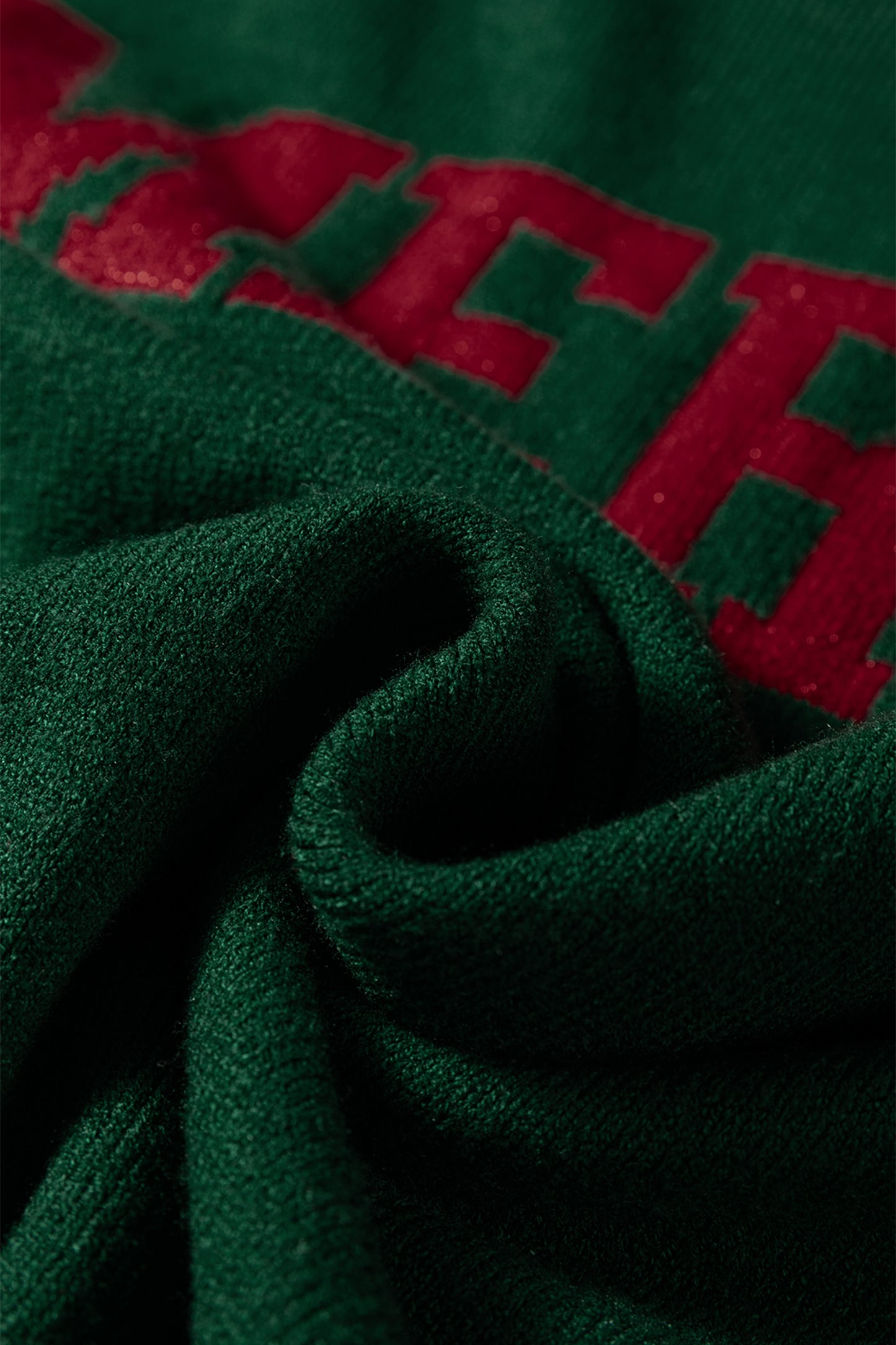 Racing Red MERRY Letter Pattern Christmas Raglan Sleeve Sweater