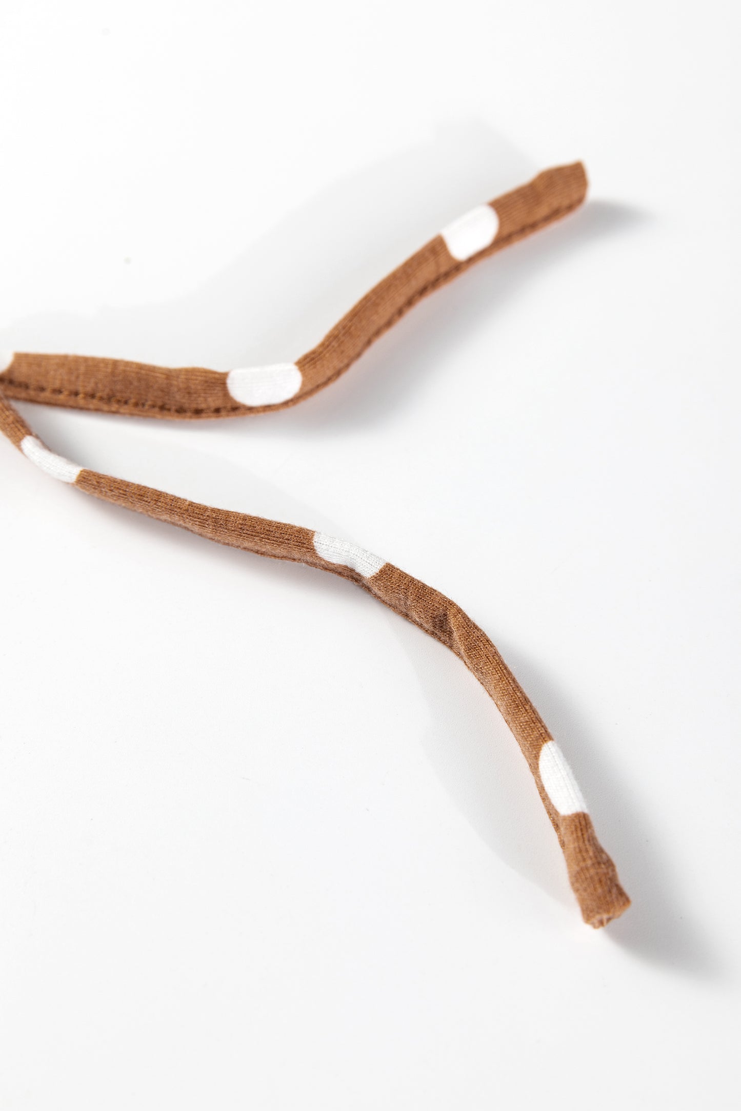 Brown Polka Dot Print Long Sleeve Shirt Pant 2pcs Pajama Set