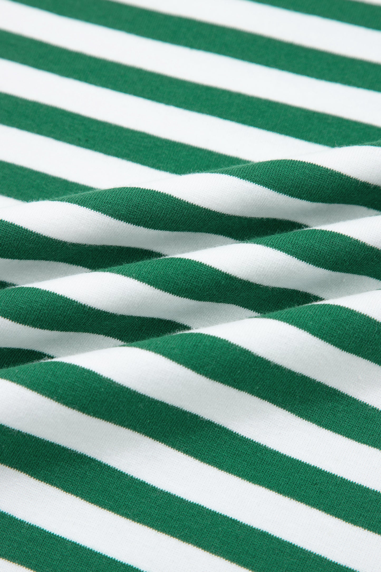 Yellow Stripe Drop Shoulder Boxy Casual Terry Short Set