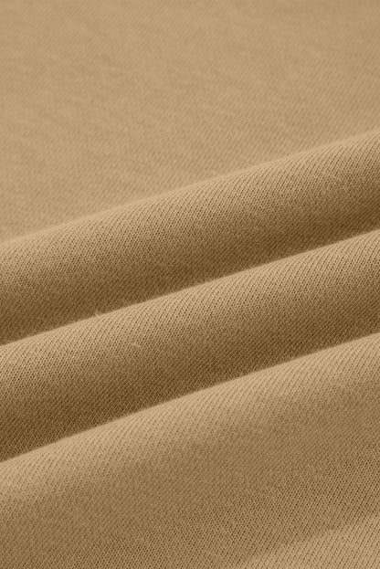 Sage Green Contrast Star Patchwork Exposed Seam Uneven Hem Drop Shoulder Sweatshirt