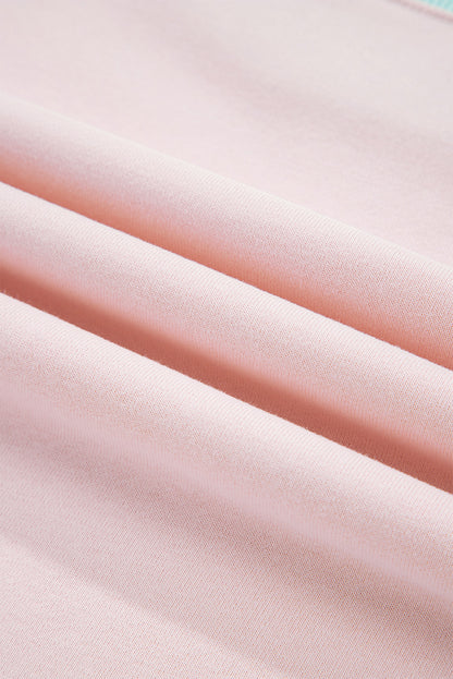 Parchment Striped Colorblock Patchwork Drop Shoulder Sweatshirt