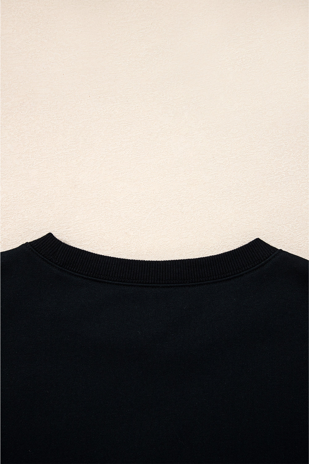 Navy Blue Varsity Striped Detail Drop Shoulder Oversized Sweatshirt