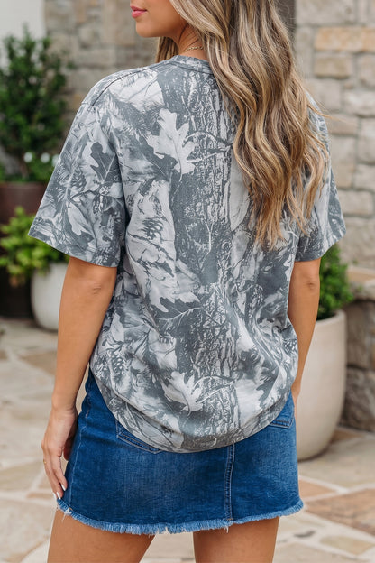 Beige Camo Woodland LOVE LIKE JESUS Casual Tee