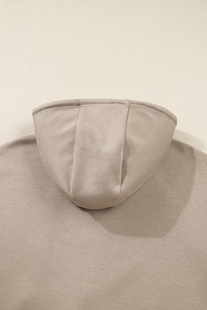 Goat Contrast Bow Embroidered Zip Up Jacket Hoodie