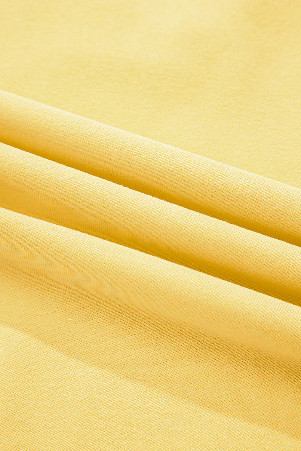 Yellow Cream Embroidered Flower Patchwork Snap Buttons Pullover Sweatshirt