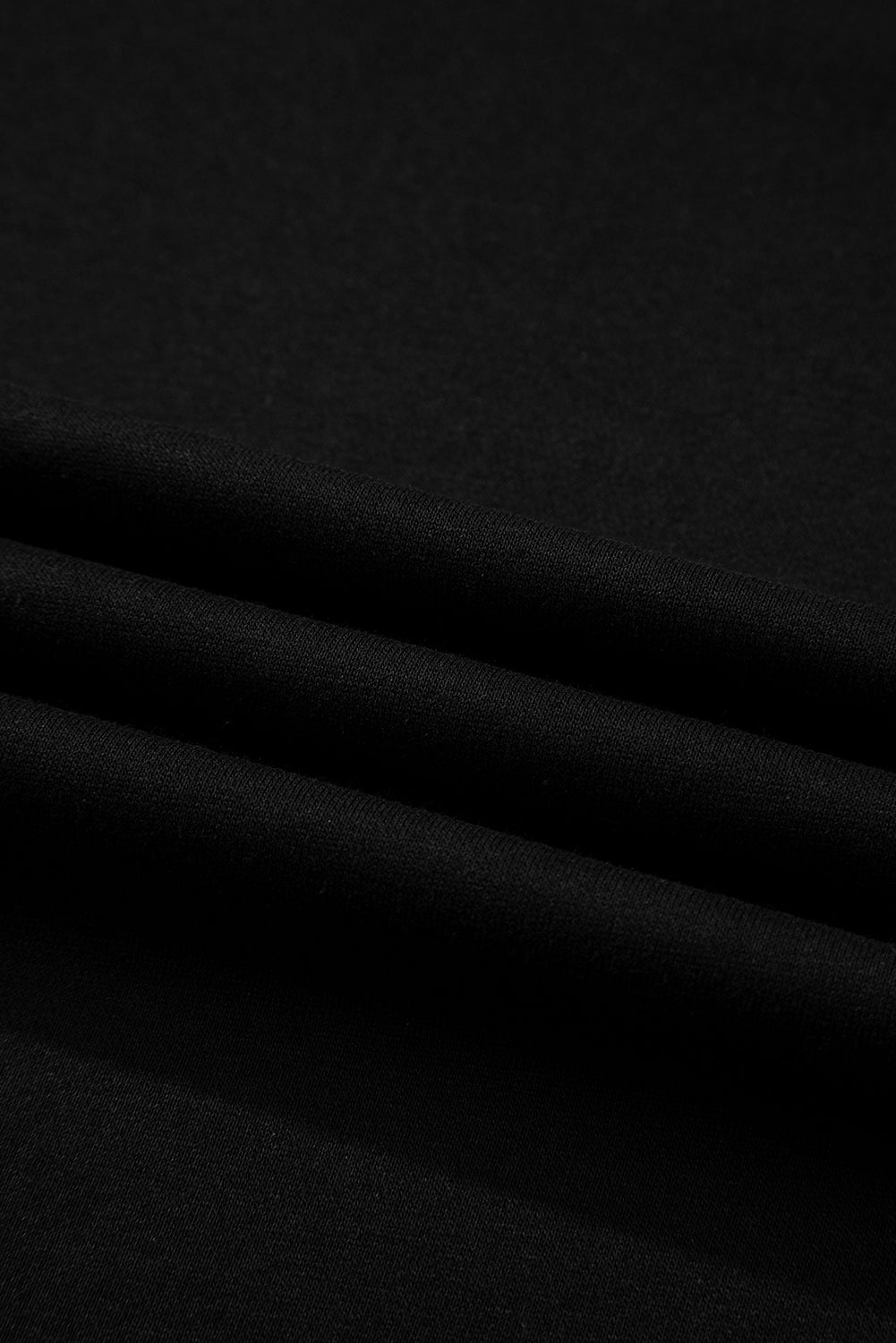 Black Varsity Striped Sleeve Drop Shoulder Sweatshirt and Short Set