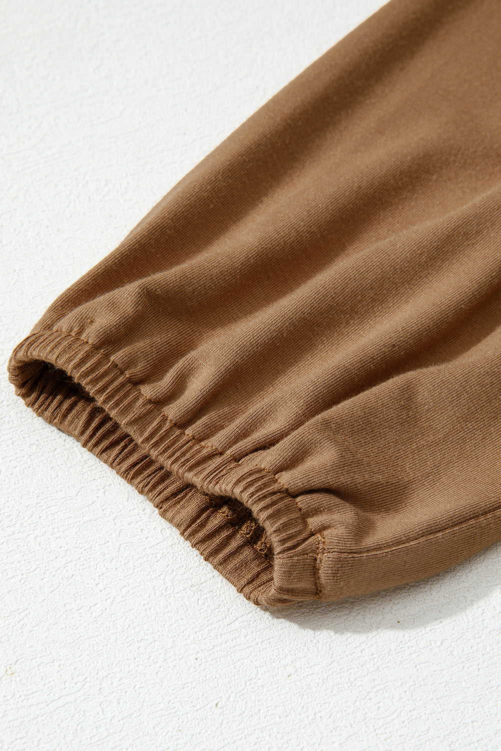 Cinnamon Smocked Bust Buttoned Split V Neck Flow Fit Blouse