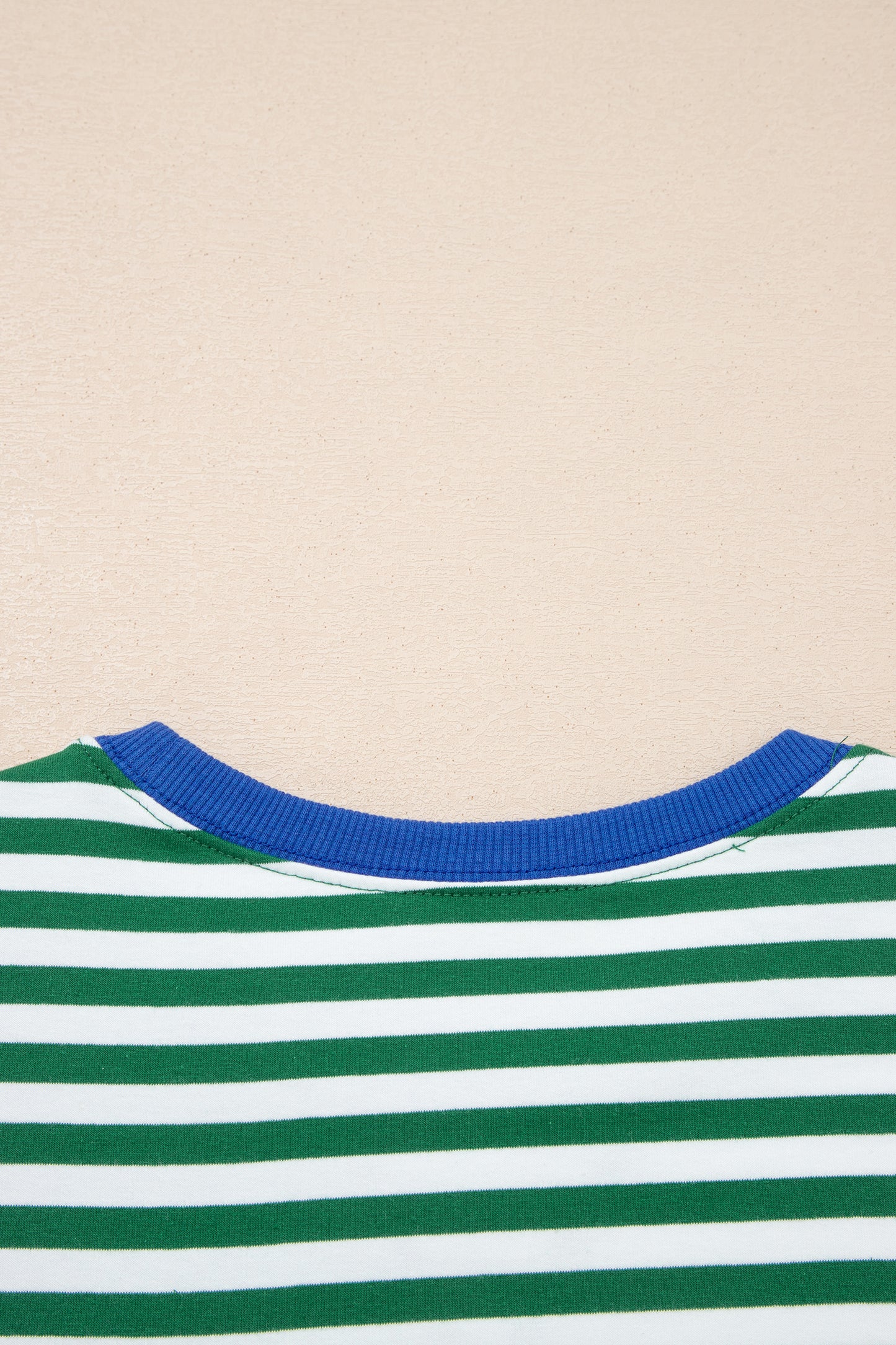 Yellow Stripe Drop Shoulder Boxy Casual Terry Short Set