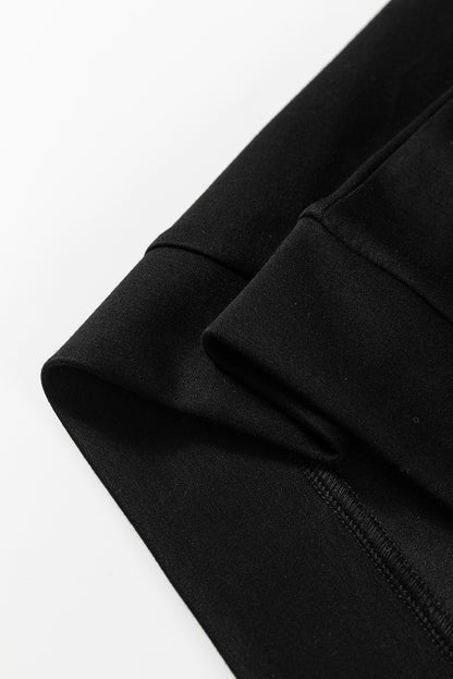 Gray Striped Patchwork Quarter Zip Pullover Loose Pant Set