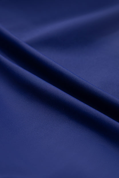 Beau Blue Ric Rac Trim Contrasted Patchwork Cutout One Piece Swimsuit