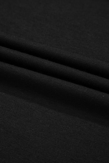 Sky Blue Shirred Shoulder Frilled Cuffs Long Sleeve Top