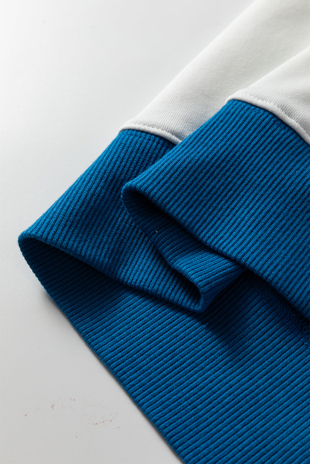 White GAME DAY Letter Graphic Varsity Striped Detail Baggy Sweatshirt