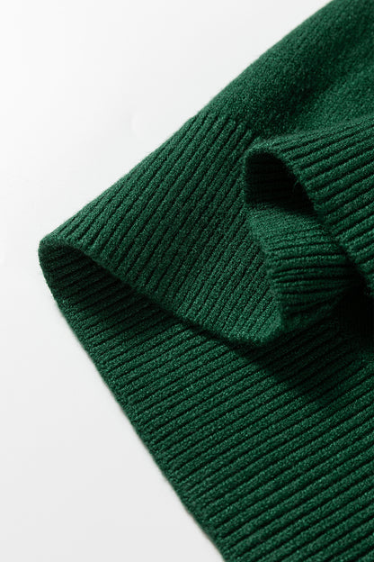 Racing Red MERRY Letter Pattern Christmas Raglan Sleeve Sweater