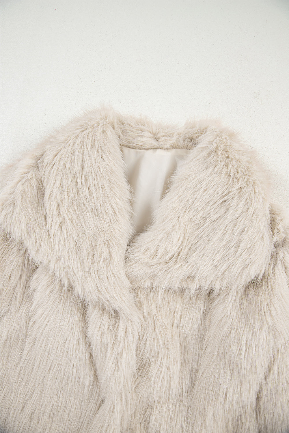 Jet Stream Luxurious Faux Fur Large Collar Winter Coat