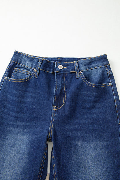 Sail Blue Western Stitch Patched Pocket Bootcut Jeans