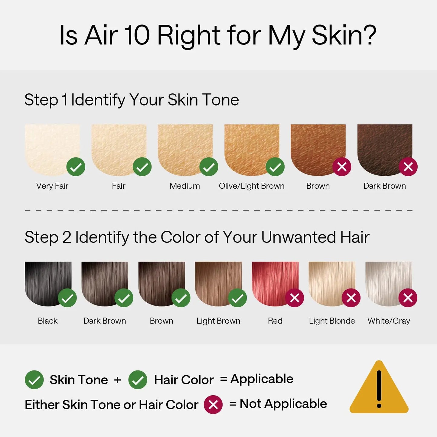 Air 10 IPL Hair Removal Device with Ice Cooling Technology – Permanent, Painless At-Home Treatments for Women and Men