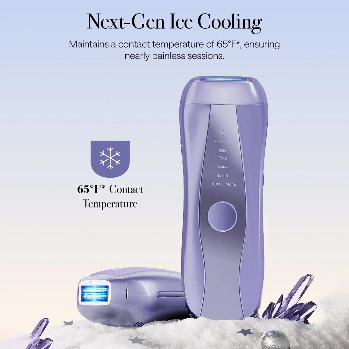 Air 10 IPL Hair Removal Device with Ice Cooling Technology – Permanent, Painless At-Home Treatments for Women and Men