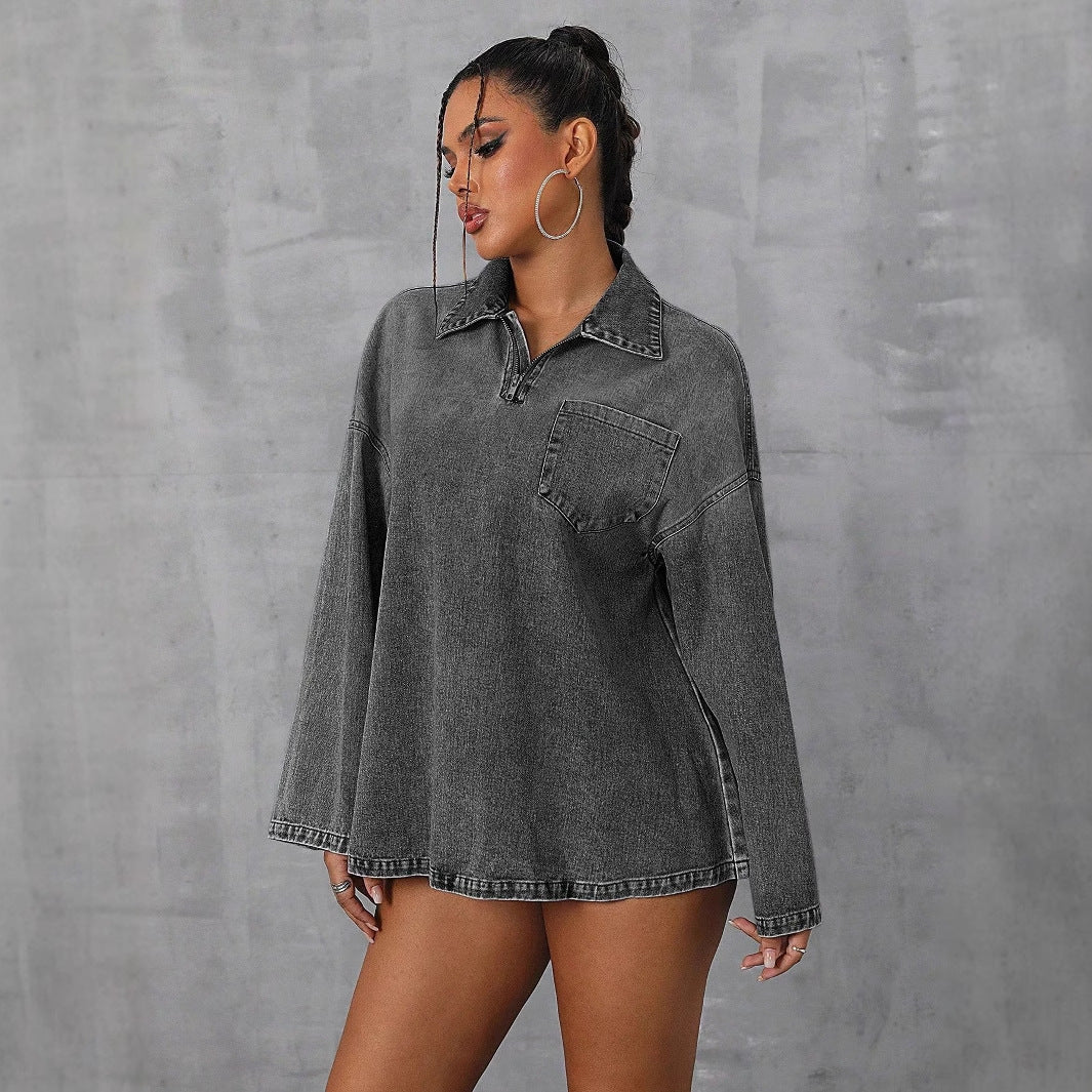 Women Clothing Loose Casual Long Sleeves Top