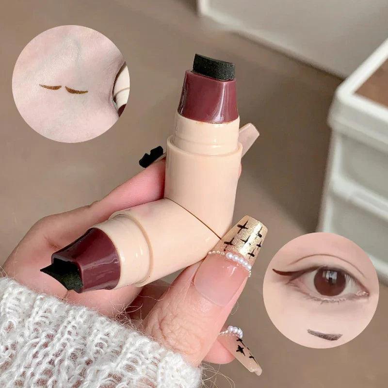 Heart Stamp Double-Head Eyeliner Pen