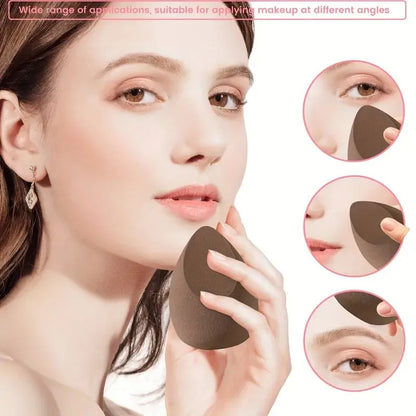 3-Pack Brown Makeup Sponges – Essential for Holiday SFX, Party Glam, & Evening Looks