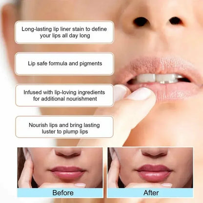 Peel Off Lip Liner – Waterproof, Long-Lasting, Non-Stick, Moisturizing Tear-Off Lip Stain