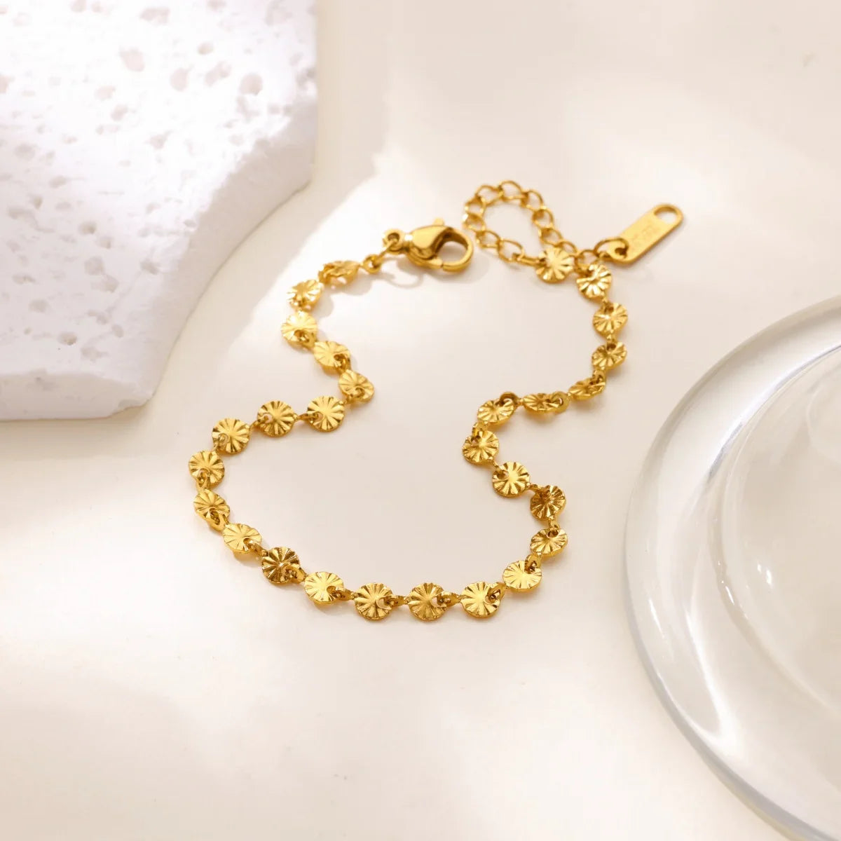 18K Gold Plated Vintage Cuff Bracelet