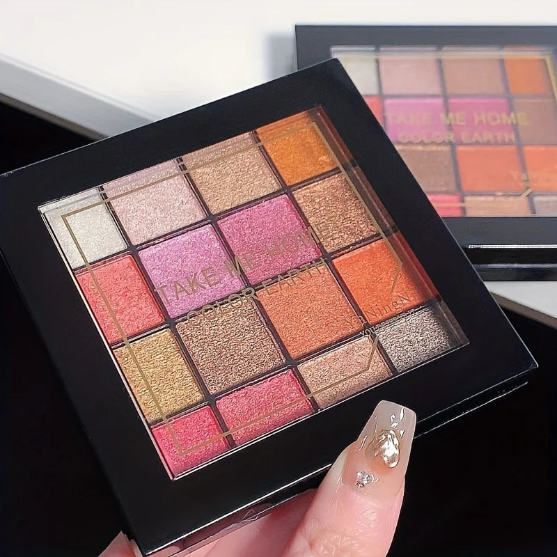 16-Color Earth Tone Eyeshadow Palette