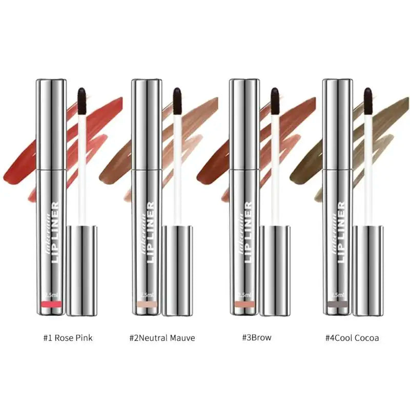 4-Piece Long-Lasting Peel-Off Lip Liner Stain by Lakerain