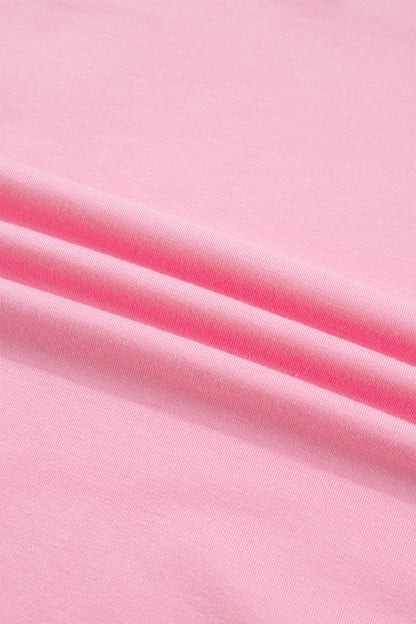 Bonbon V Neck Pleated Short Puff Sleeve Plus Size Blouse