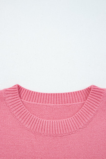 Peach Blossom See You Cowboy Embroidered Western Graphic Sweater