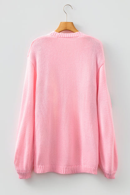 Straw Yellow Pumpkin Tree Print Open Front Drop Shoulder Midi Cardigan