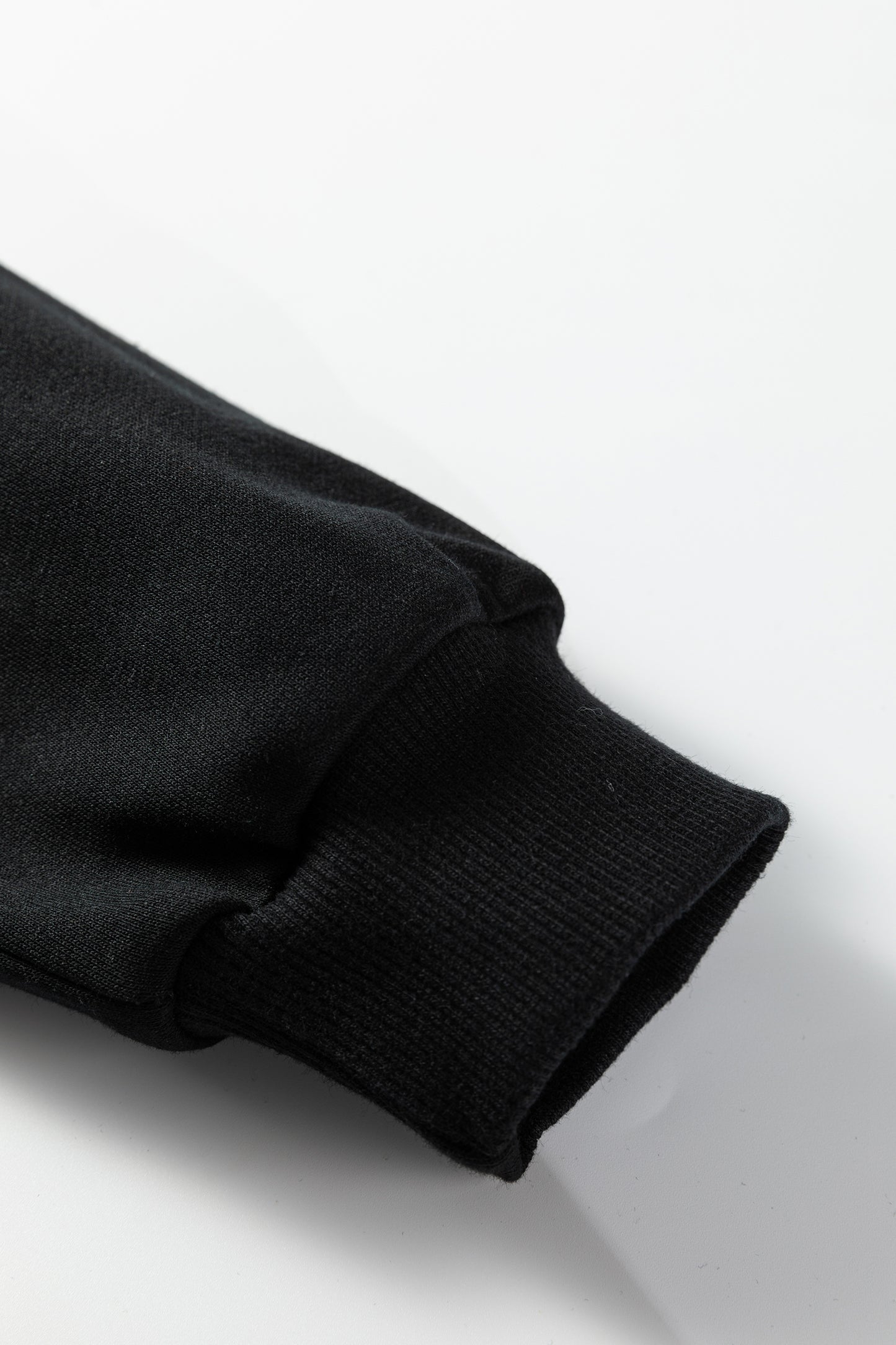 Black Leopard Print Patchwork Varsity Raglan Sleeve Sweatshirt Dress