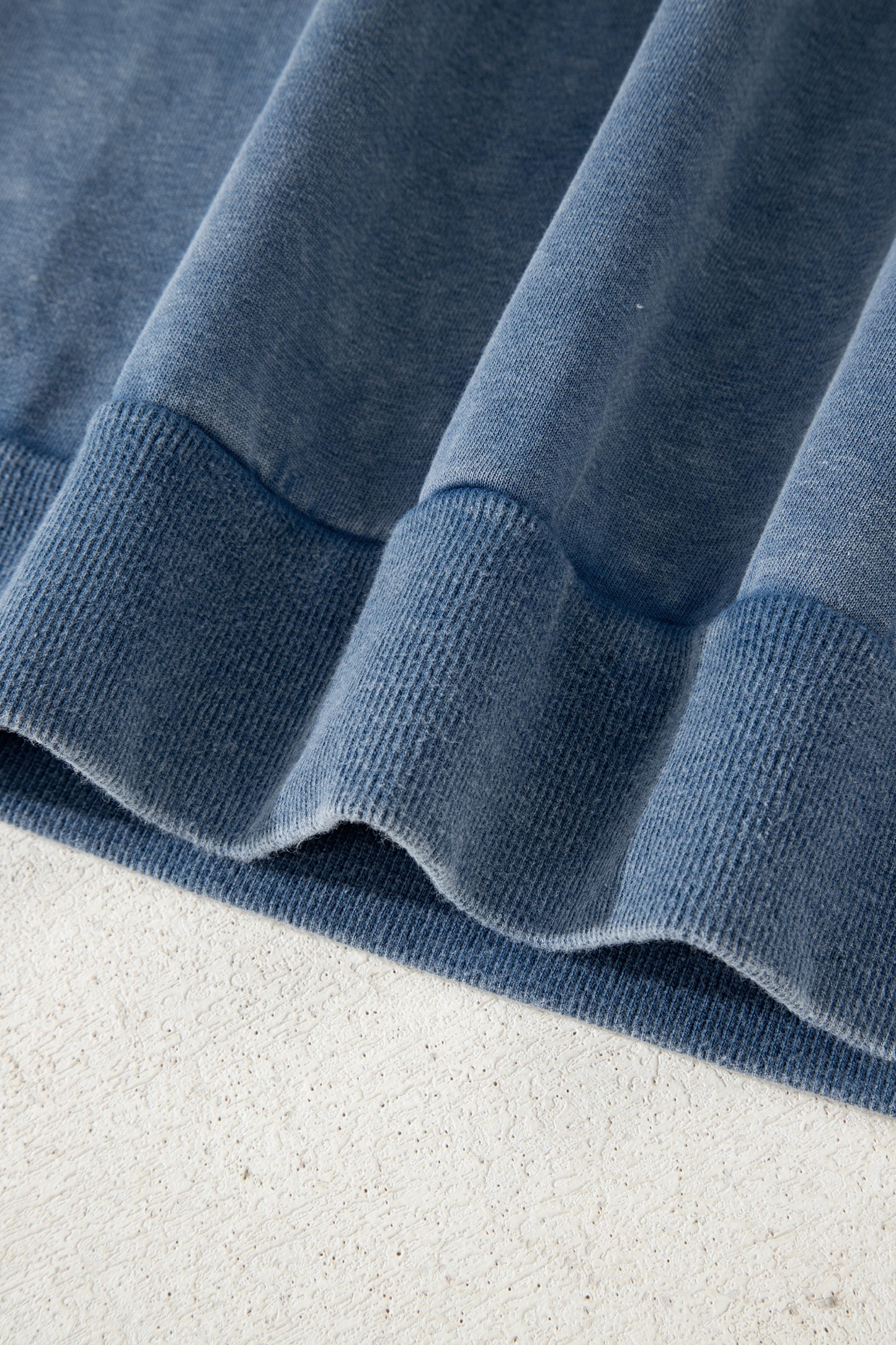 Red Dahlia Lace Patchwork Detail Notched Neck Mineral Wash Baggy Sweatshirt